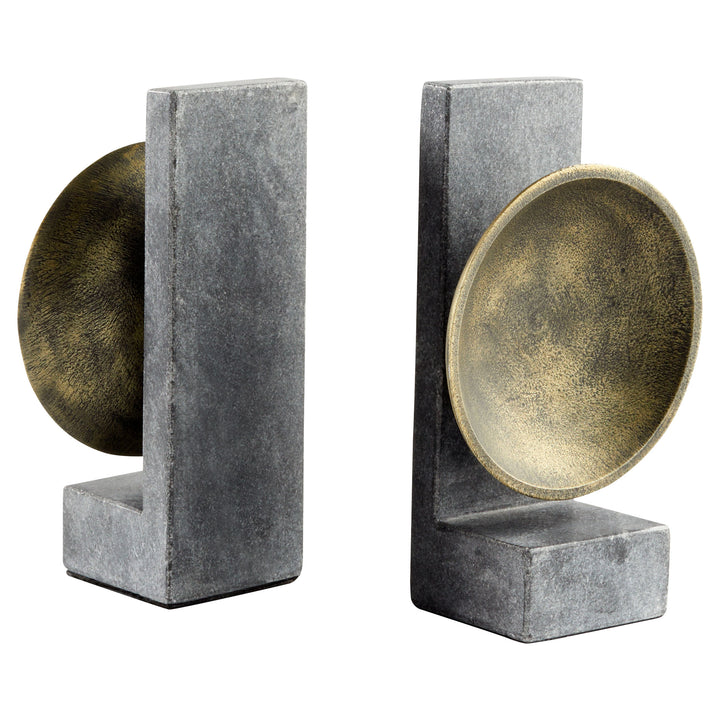 Cyan Design 11500 Taal Bookends Black And Brass