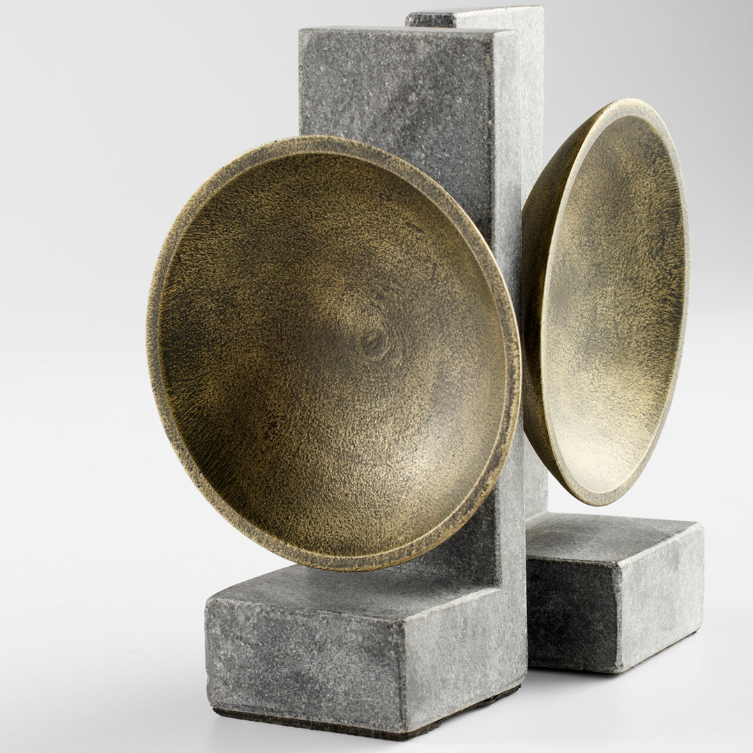 Cyan Design 11500 Taal Bookends Black And Brass