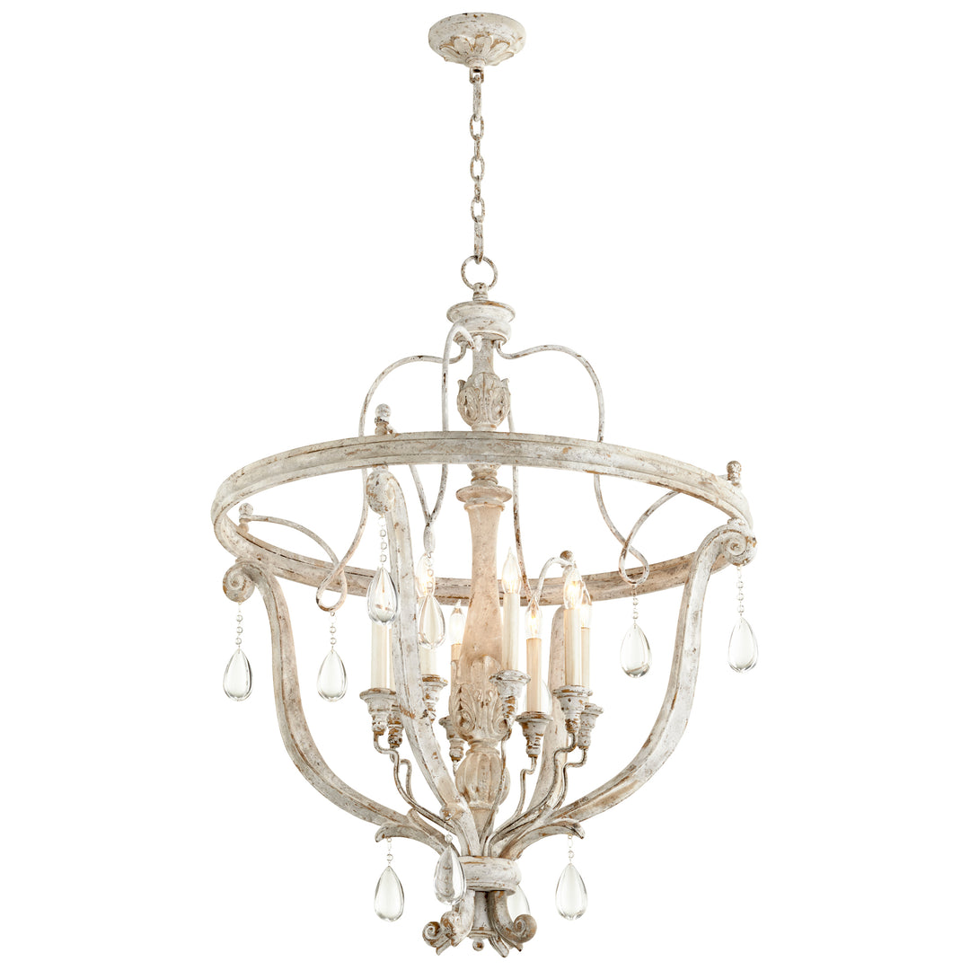 Cyan Design 10386 Eight Light Chandelier Weathered Grey