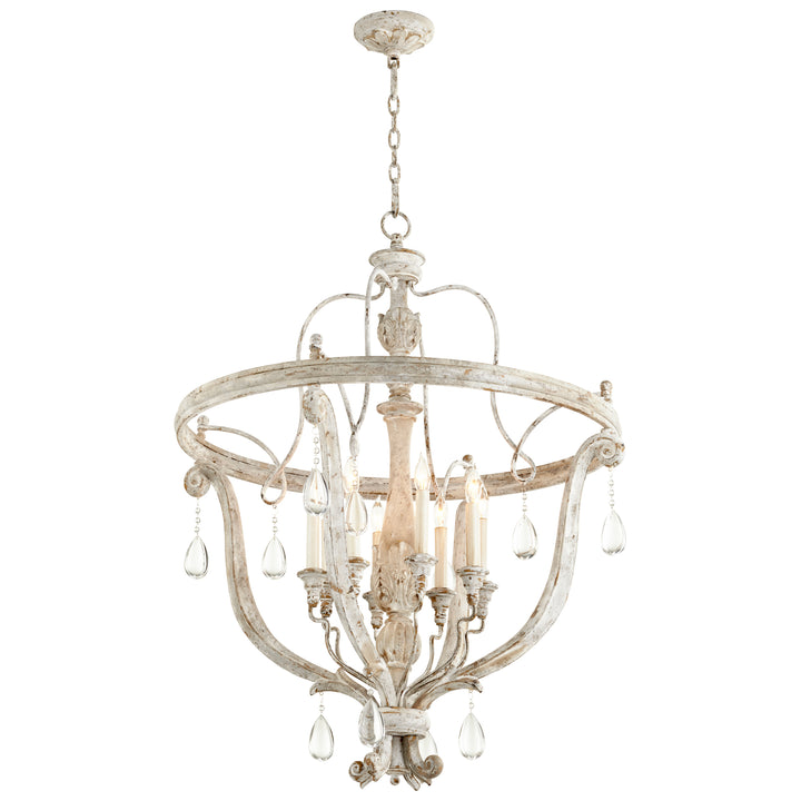 Cyan Design 10386 Eight Light Chandelier Weathered Grey