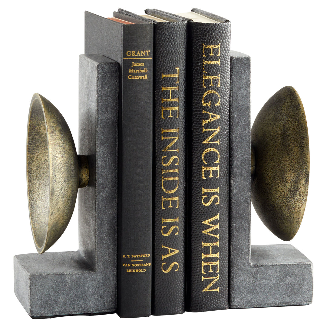 Cyan Design 11500 Taal Bookends Black And Brass