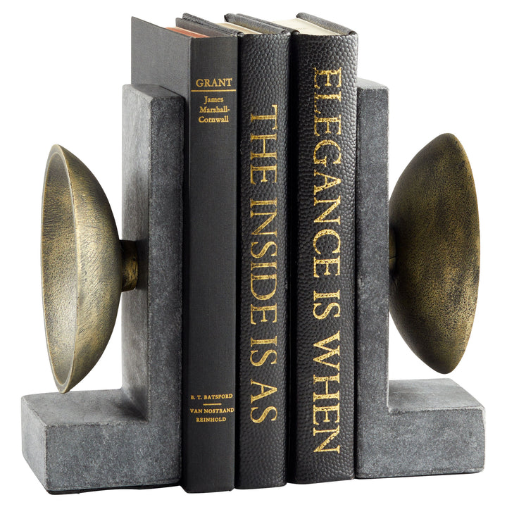 Cyan Design 11500 Taal Bookends Black And Brass