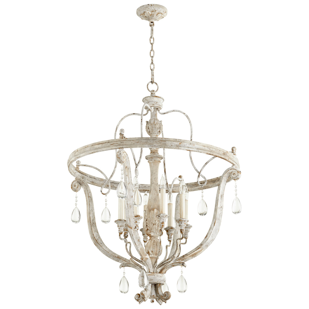 Cyan Design 10386 Eight Light Chandelier Weathered Grey