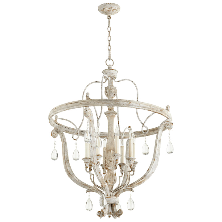 Cyan Design 10386 Eight Light Chandelier Weathered Grey