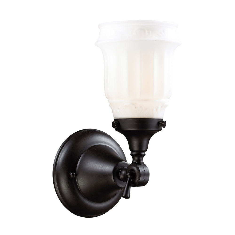 Elk Lighting 66211-1 Quinton Parlor One Light Wall Sconce Oiled Bronze