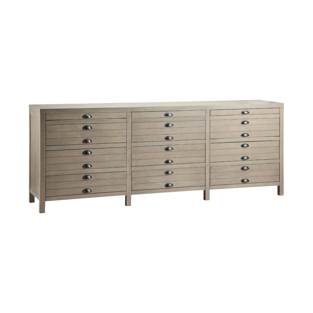 Elk Lighting 12002 Merrimac Media Console Faded Gray Driftwood 1