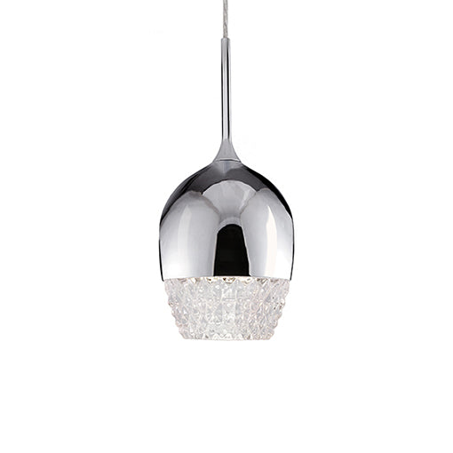 Kuzco Lighting PD12803-CH Crystal|Roma Pendant Light Chrome