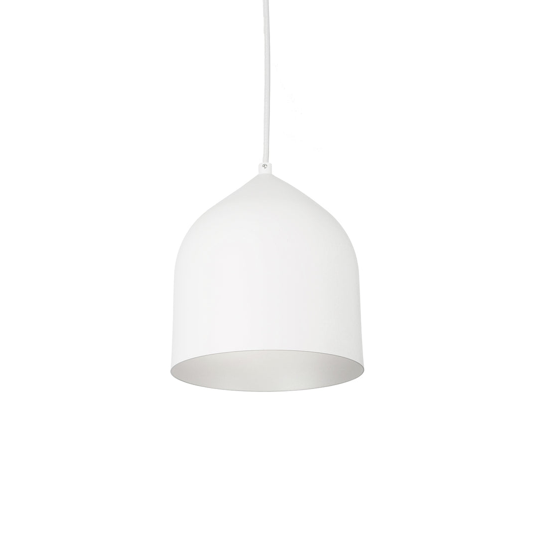 Kuzco Lighting PD9108-WH/SV Helena Pendant Light White/Silver