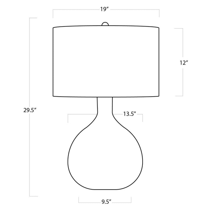 Regina Andrew 13-1071 King One Light Table Lamp Clear 6