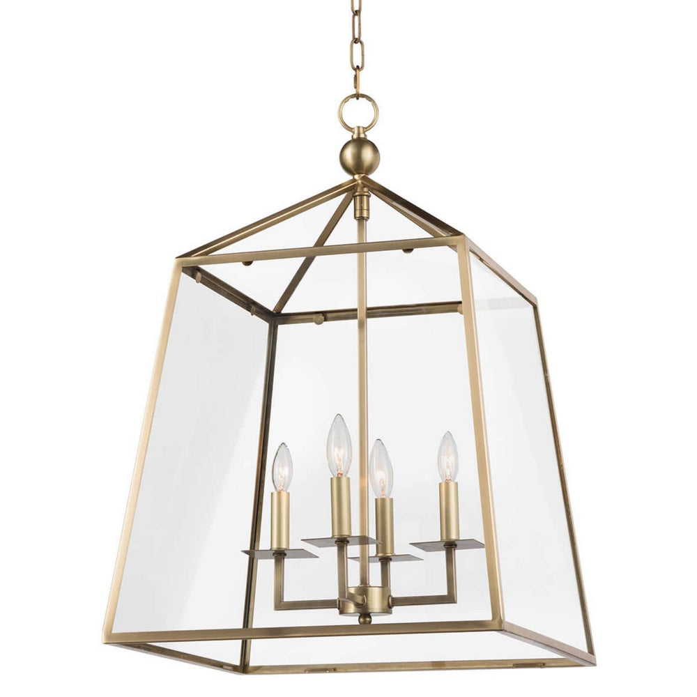 Regina Andrew 16-1010NB Cachet Four Light Lantern Natural Brass 2