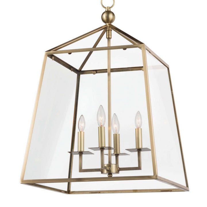 Regina Andrew 16-1010NB Cachet Four Light Lantern Natural Brass 4