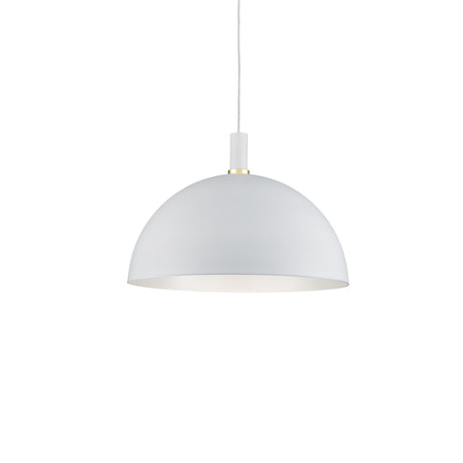 Kuzco Lighting 492324-WH/GD Archibald Pendant Light White with Gold detail