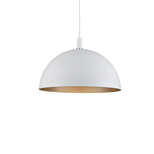 Kuzco Lighting 492332-WH/GD Archibald Pendant Light White with Gold detail