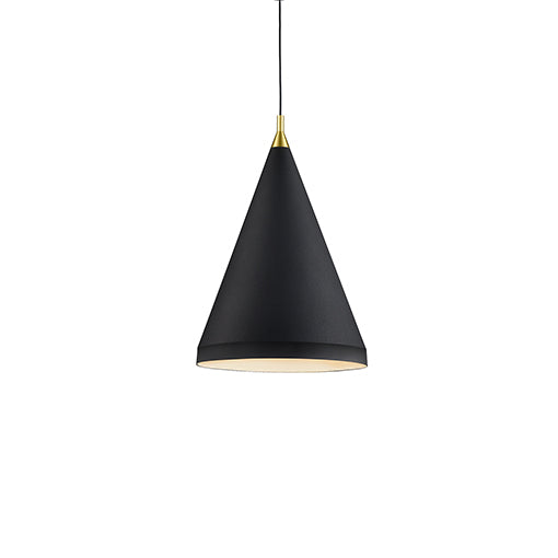 Kuzco Lighting 492716-BK/GD Dorothy Pendant Light Black with Gold detail