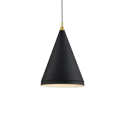 Kuzco Lighting 492722-BK/GD Dorothy Pendant Light Black with Gold detail