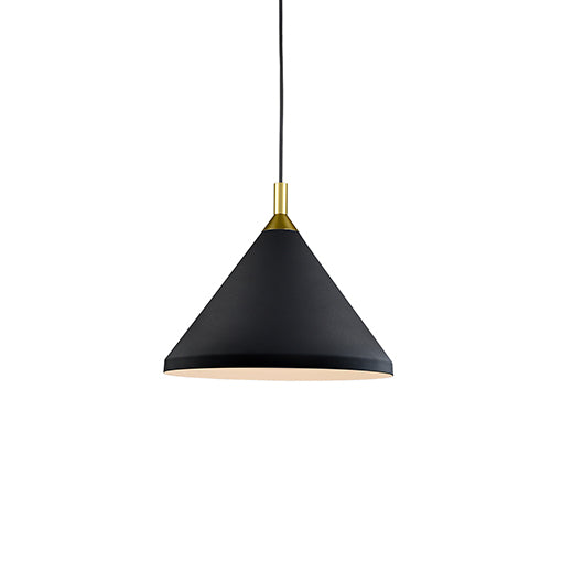 Kuzco Lighting 492814-BK/GD Dorothy Pendant Light Black with Gold detail