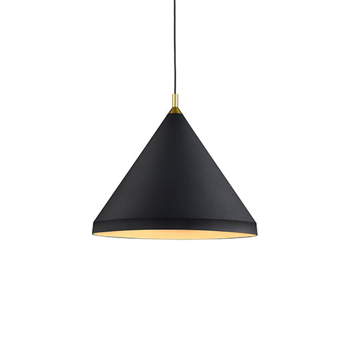 Kuzco Lighting 492824-BK/GD Dorothy Pendant Light Black with Gold detail