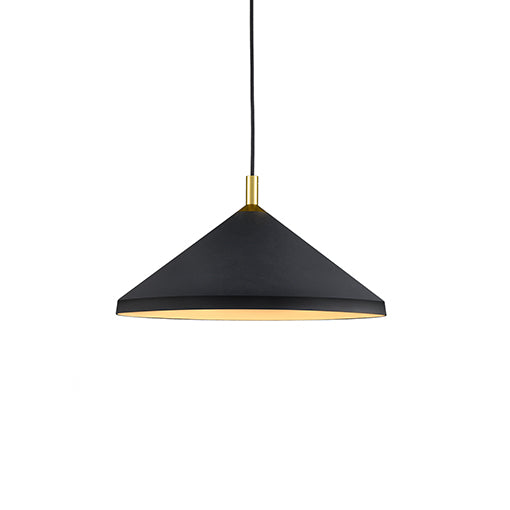 Kuzco Lighting 493118-BK/GD Dorothy Pendant Light Black with Gold detail