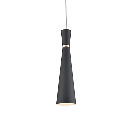 Kuzco Lighting 493206-BK/GD Vanderbilt Pendant Light Black with Gold detail