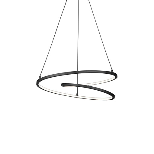 Kuzco Lighting PD11119-BK Twist Pendant Light Black