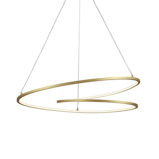 Kuzco Lighting PD11132-AN Twist Pendant Light Antique Brass