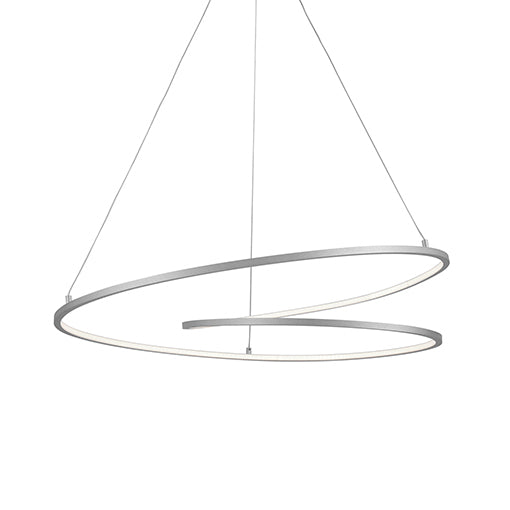 Kuzco Lighting PD11132-AS Twist Pendant Light Antique Silver