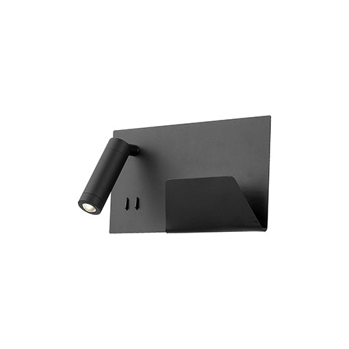 Kuzco Lighting WS16811L-BK Dorchester Wall Light Black