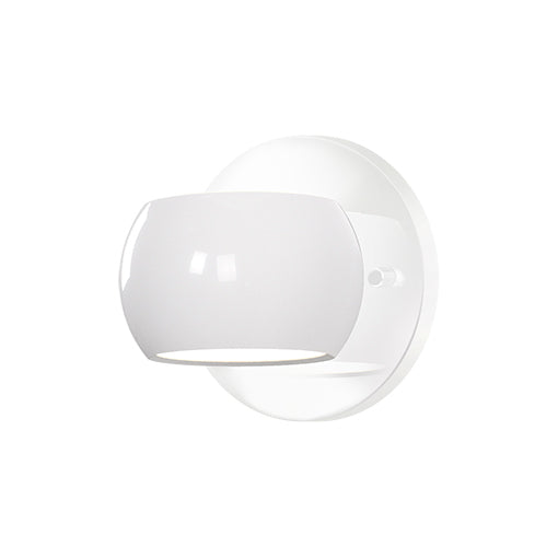 Kuzco Lighting WS46604-GWH Flux Wall Light Gloss White