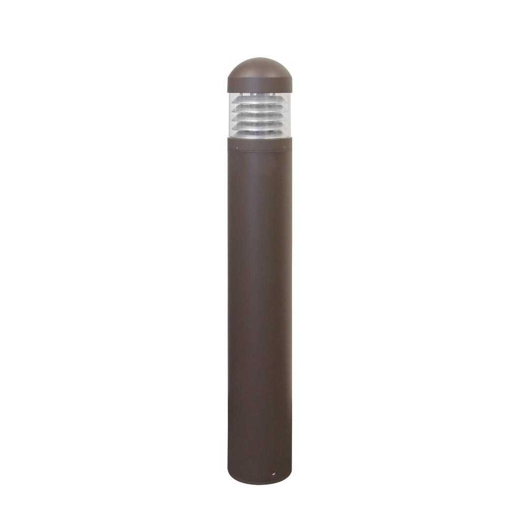 Maxlite Lighting 105994  Pathmax Slim Bollard, Round Dome Top Bollard - 22w, 120-277v, Cct Selectable 3000k/4000k/5000k, Louver, 36inch , Bronze  1