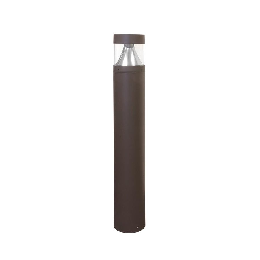 Maxlite Lighting 105989  Pathmax Slim Bollard, Round Flat Top Bollard - 22w, 120-277v, Cct Selectable 3000k/4000k/5000k, Type V, 36inch , Bronze  1