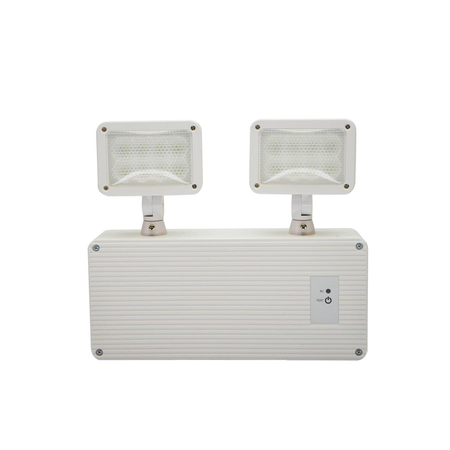 Maxlite Lighting 105863  Emergency Light Led, 2 Heads, White, High Capacity, High Lumen Output, Battery Backup  1