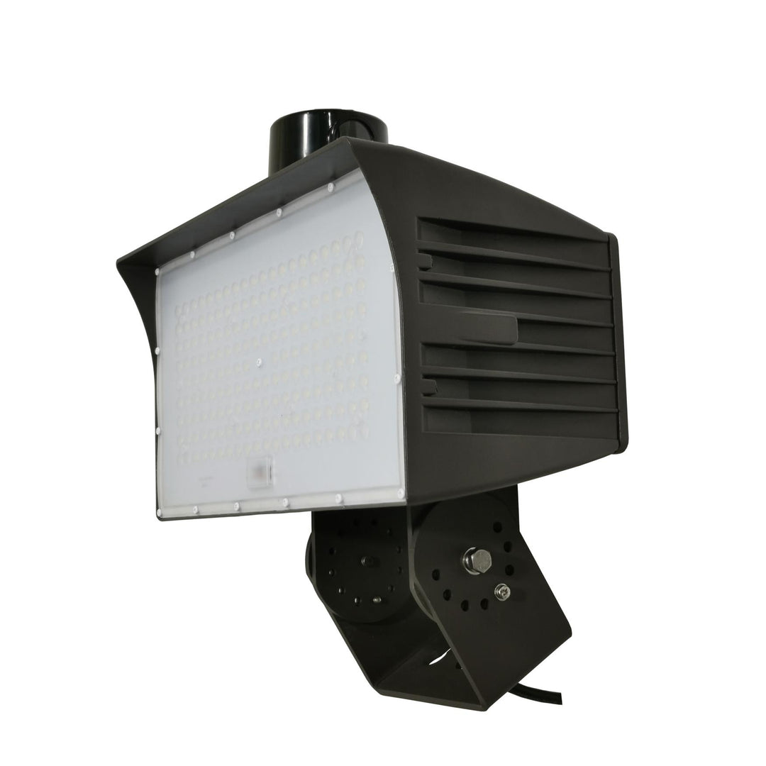 Maxlite Lighting 14101552  Led Flood Lightmax Large: 120w 347-480v Narrow 4000k Bronze W/ Trunnion Swivel Mount And 7-pin Receptacle, 20kv Surge Suppressor  1