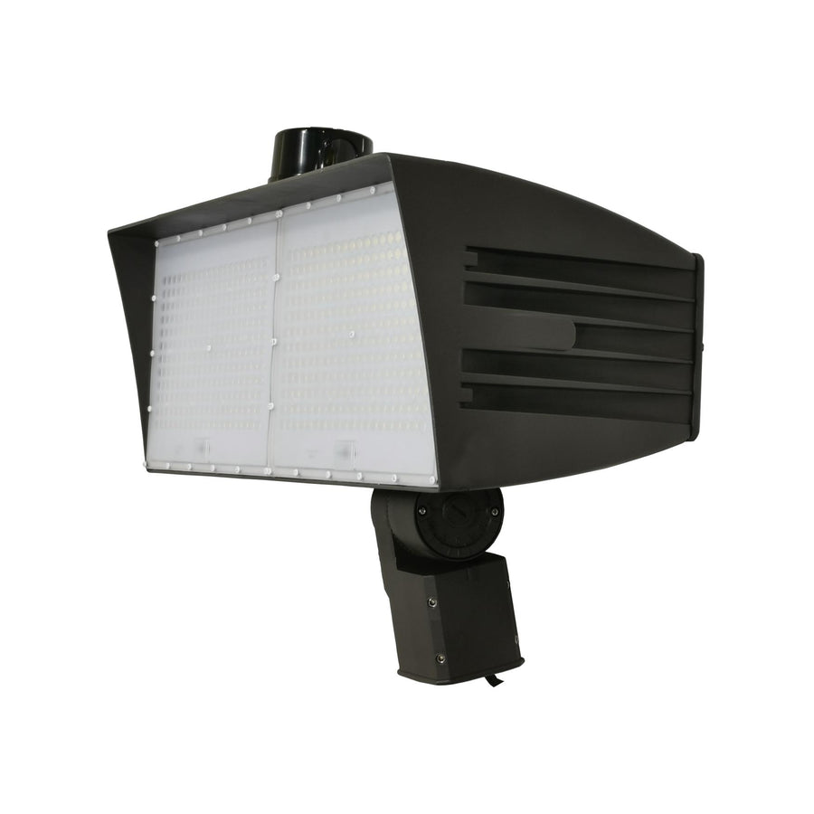 Maxlite Lighting 14100159  Led Flood Lightmax: 200w, 120-277v, Wide, 4000k, Bronze, Slipfitter Knuckle Mount, Nema 3-pin Photocell Receptacle, 10kv Surge Suppresor  1