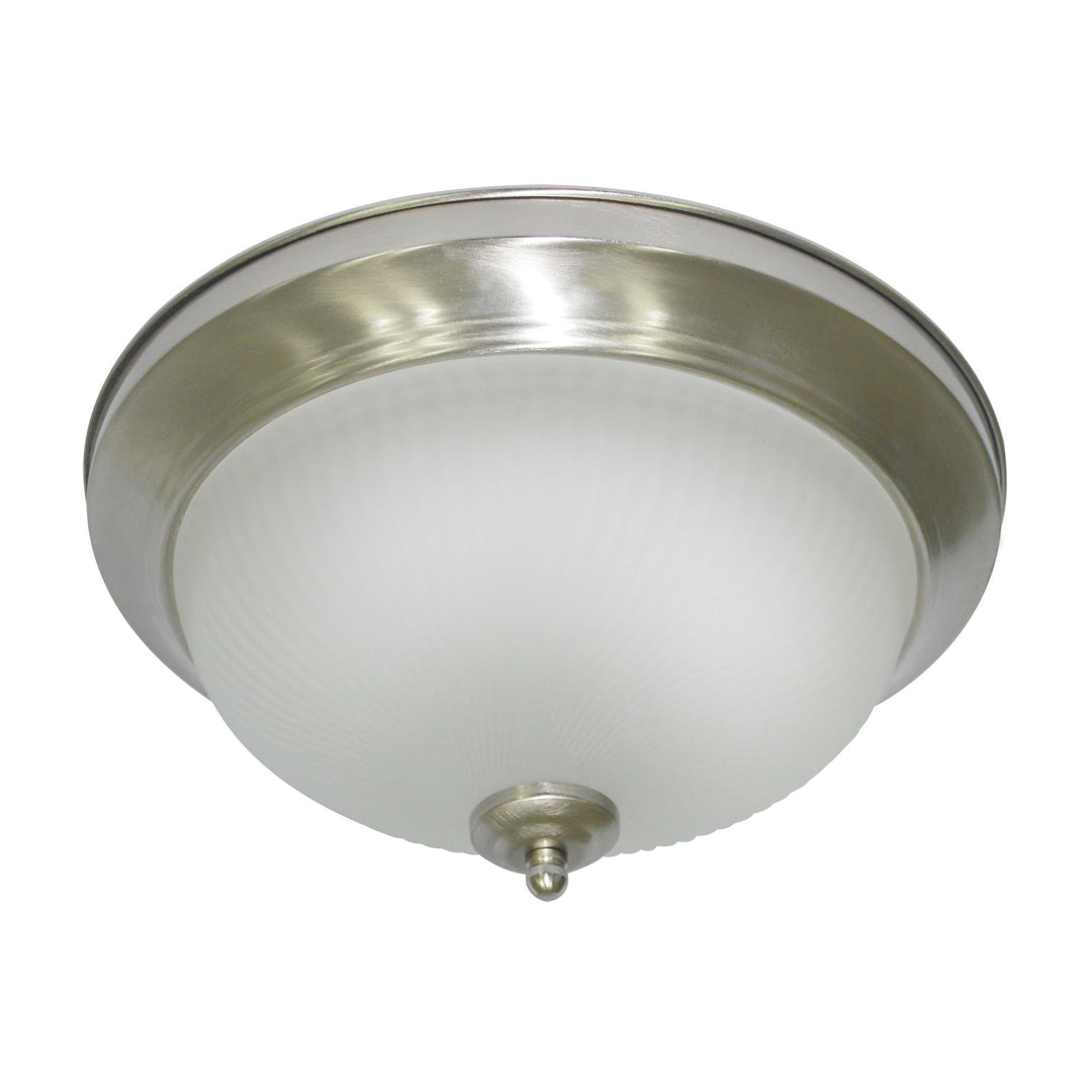 Maxlite Lighting 1408622  Ceiling Fixture Traditional Nickel Finish With 2x12w 2700k Ja8 Compliant Enclosed Rated E26 Socket Led Lamp  1