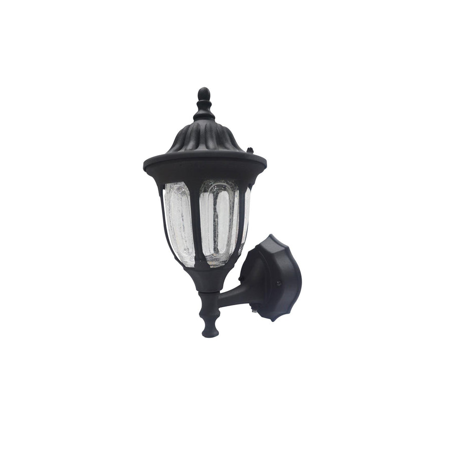 Maxlite Lighting 97868  Outdoor Fixture 10w Led Lsd Medium Coach Lantern 2700k Black Finishes >80cri Crackle Glass, Photocell  1