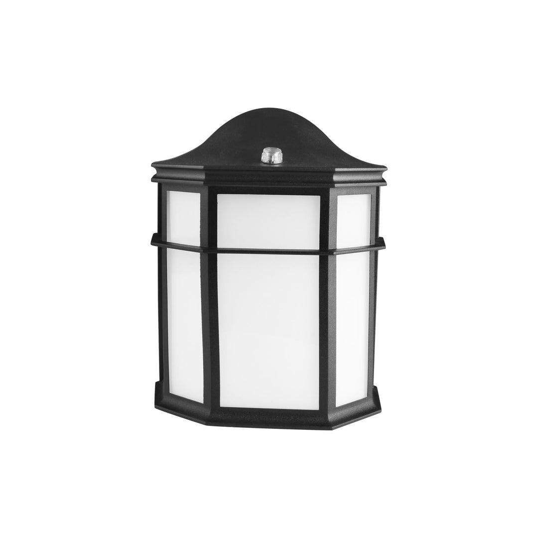 Maxlite Lighting 101444  Outdoor Fixture 14w Led Small Lantern 2700k Black Finish >80cri Plastic Diffuser W/ Photocell  1