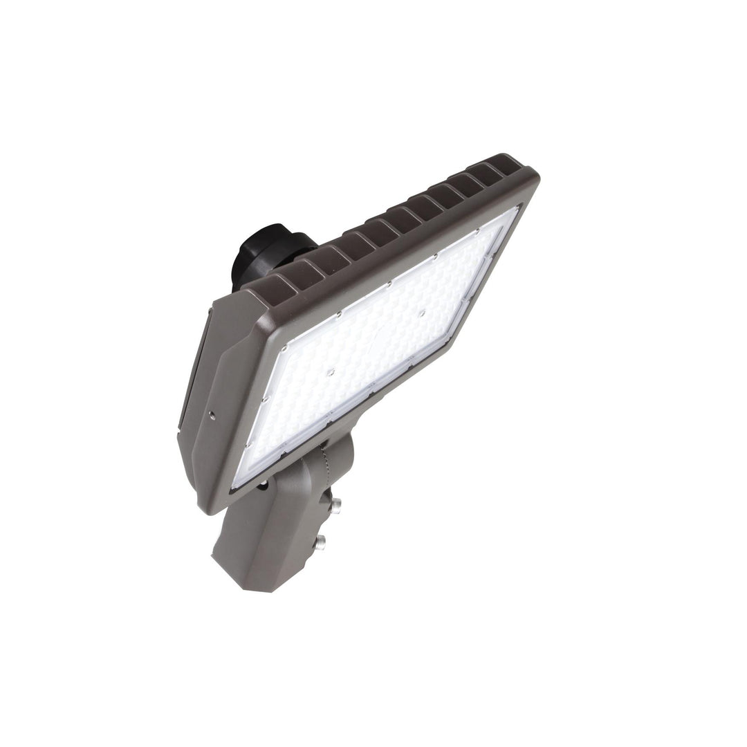 Maxlite Lighting 104239  Maxlite Slim Led Flood Light 70w 120-277v Wide Cct Selectable Bronze Knuckle 1/2inch  Threaded Nipple Mount  With Nema 3-pin Receptacle  1