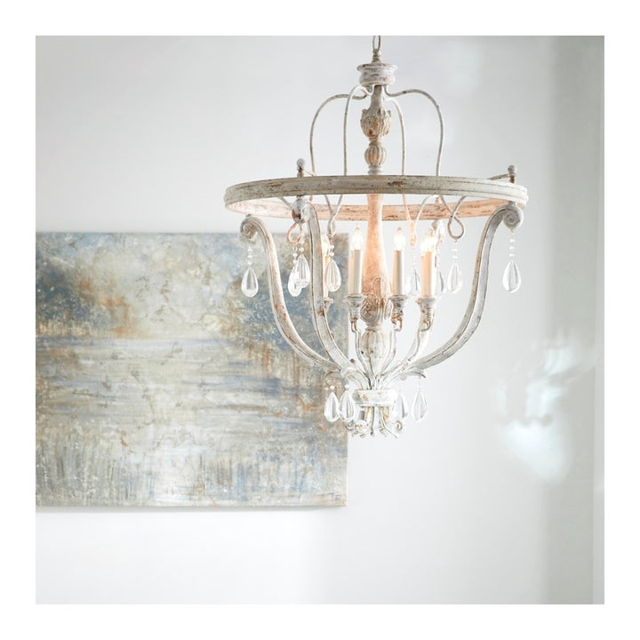 Cyan Design 10386 Eight Light Chandelier Weathered Grey