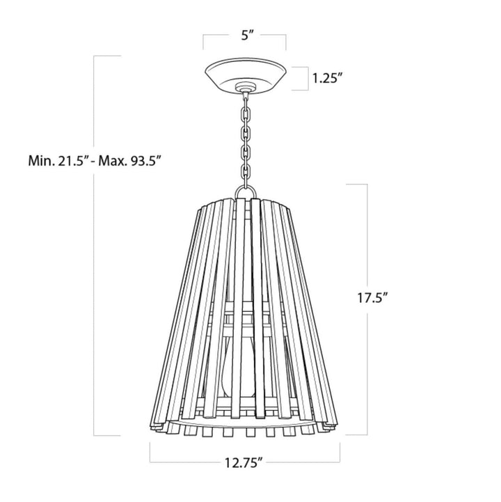 Regina Andrew 16-1301 Orchard One Light Pendant Natural 7