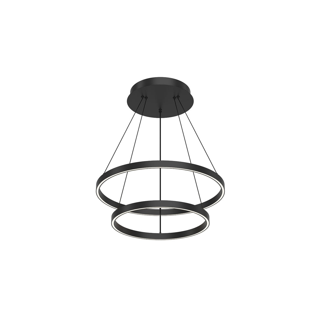 Kuzco Lighting CH87224-BK Cerchio Chandelier Black