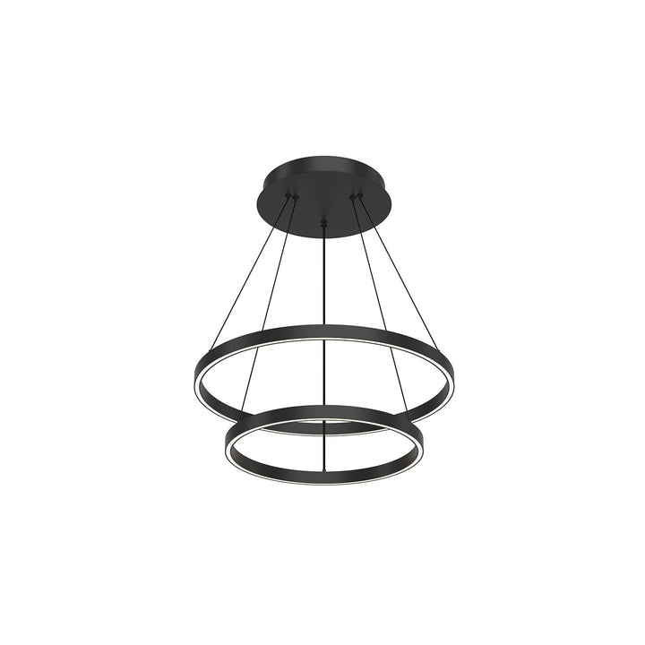 Kuzco Lighting CH87224-BK Cerchio Chandelier Black