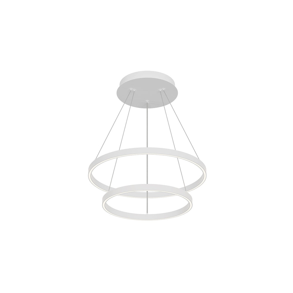 Kuzco Lighting CH87224-WH Cerchio Chandelier White