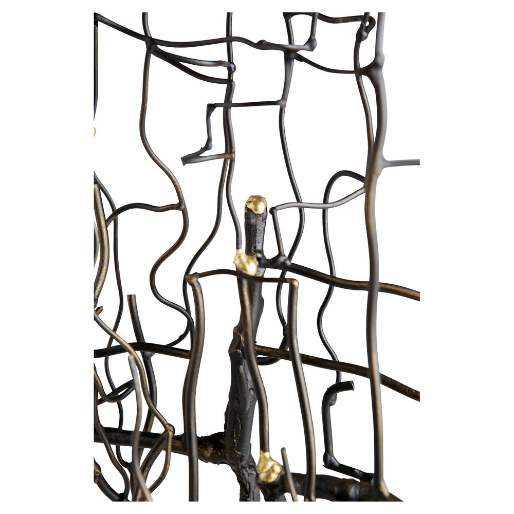 Cyan Design 11241 Wilting Brass Sculpture Sculptures (Various) - Gold and Black