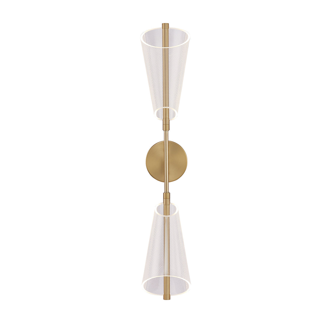 Kuzco Lighting WS62629-BG/LG Mulberry Wall Light Brushed Gold/Light Guide