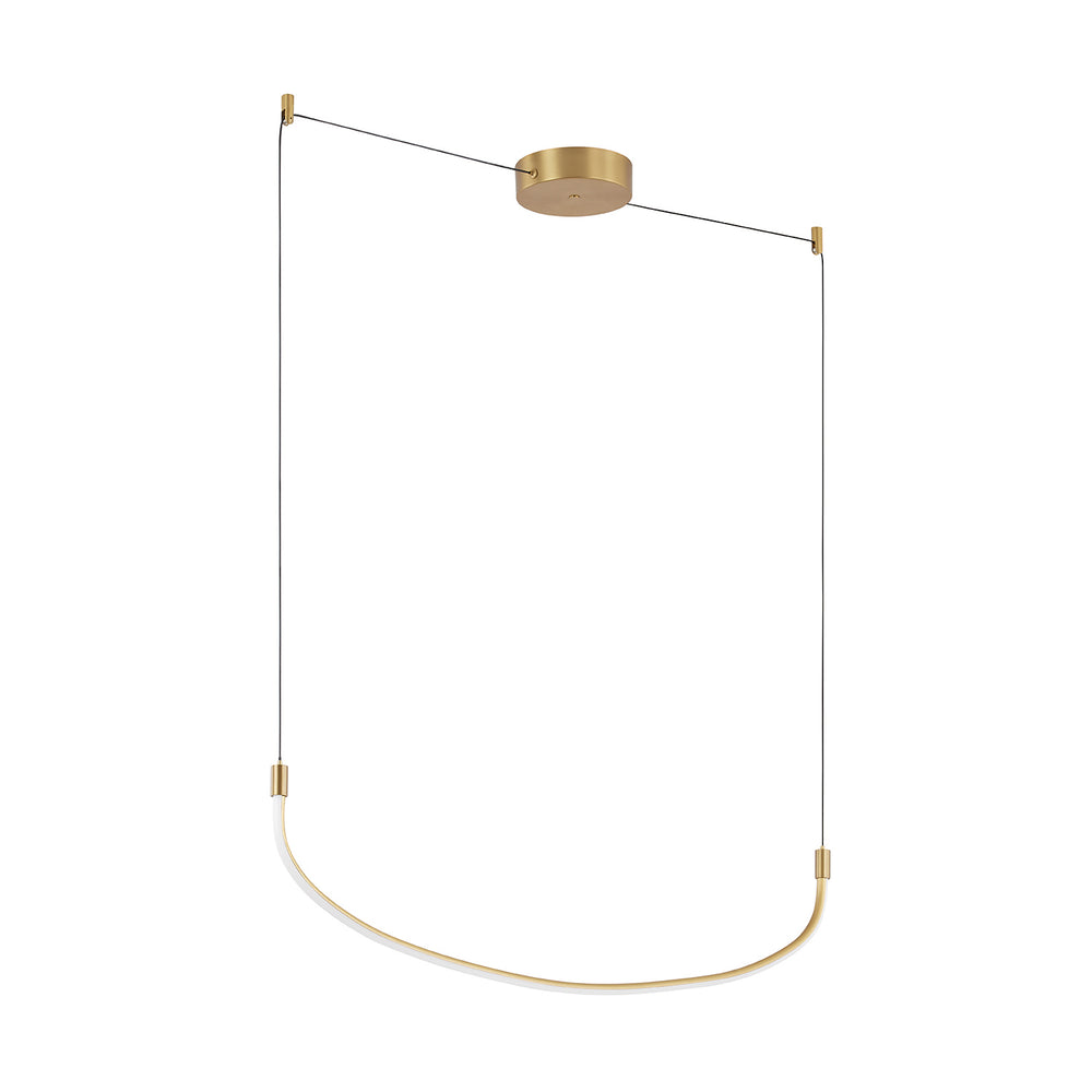 Kuzco Lighting LP89048-BG Talis Pendant Light Brushed Gold