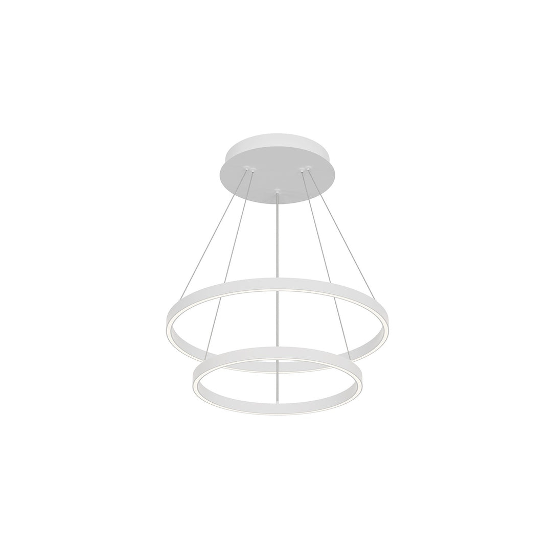 Kuzco Lighting CH87824-WH Cerchio Chandelier White